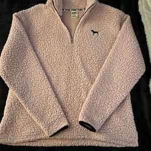 PINK Sherpa Pullover